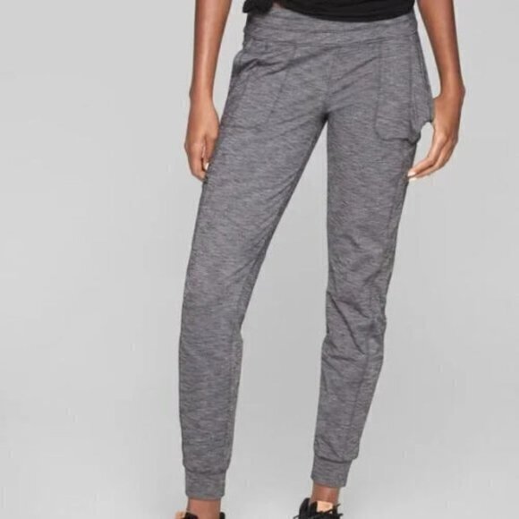Athleta Metro Heather Gray Jogger Track Travel Pants Womens Size XXS Athletic - Picture 1 of 10